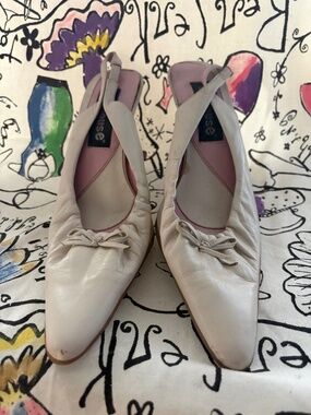 Dollhouse vintage leather sling backs